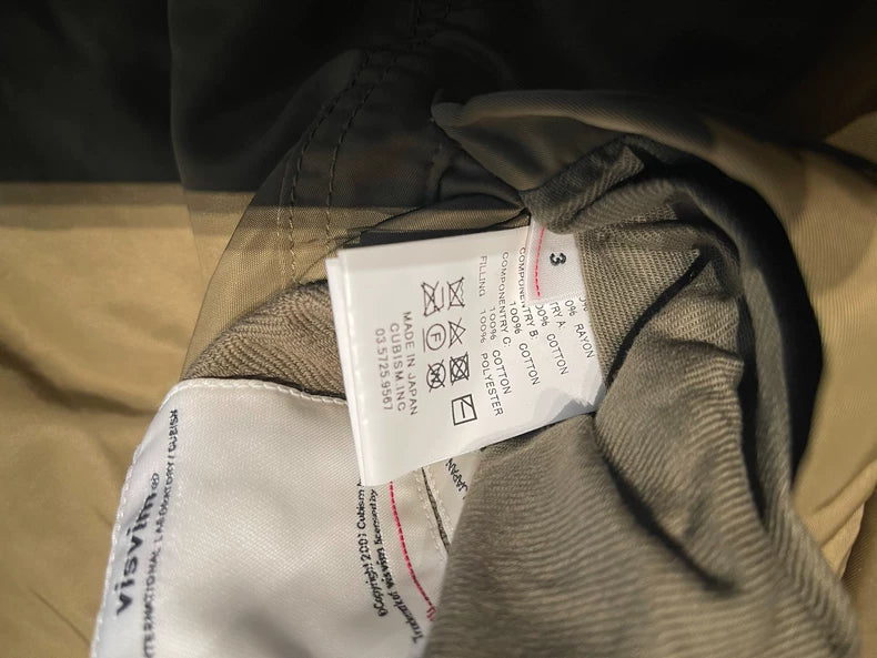 Visvim Liner Vest in Olive Green