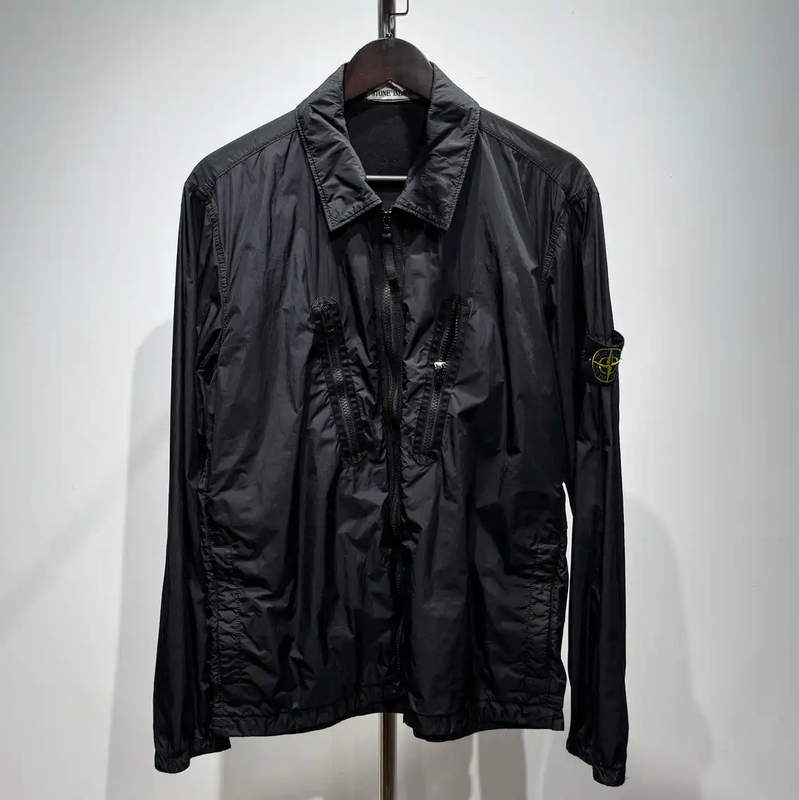 Stone Island Men's Black Nylon Lightweight Jacket 0089