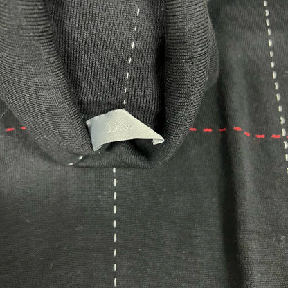 Dior High Neck Knit Sweater Red Stitching