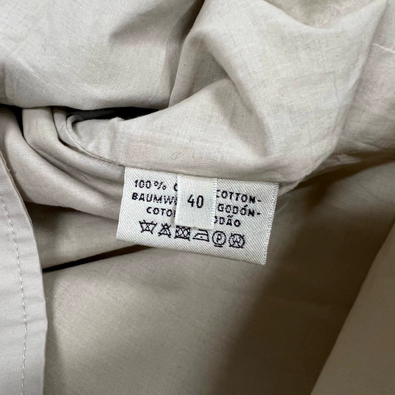 Hermes Beige Collared Outerwear Coat