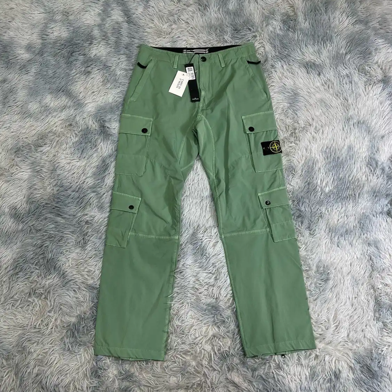 Stone Island Light Green Casual Men's Pants 0089