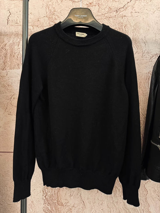 Saint Laurent 100% Wool Black Sweater-yf