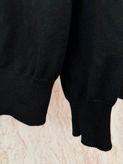 Saint Laurent 100% Wool Black Sweater-yf