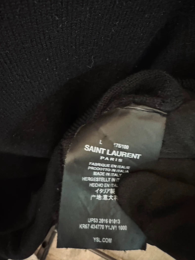 Saint Laurent 100% Wool Black Sweater-yf