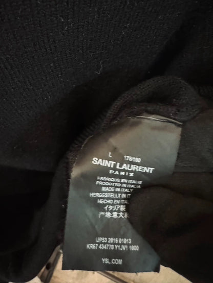 Saint Laurent 100% Wool Black Sweater-yf