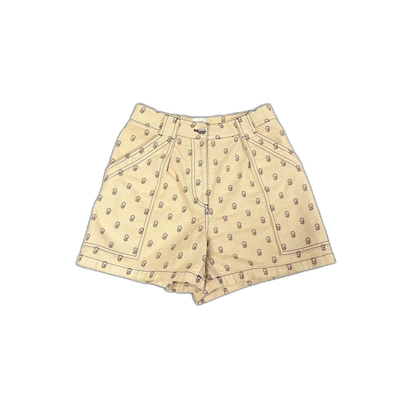 Hermes Logo Print Casual Shorts
