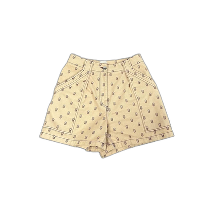 Hermes Logo Print Casual Shorts