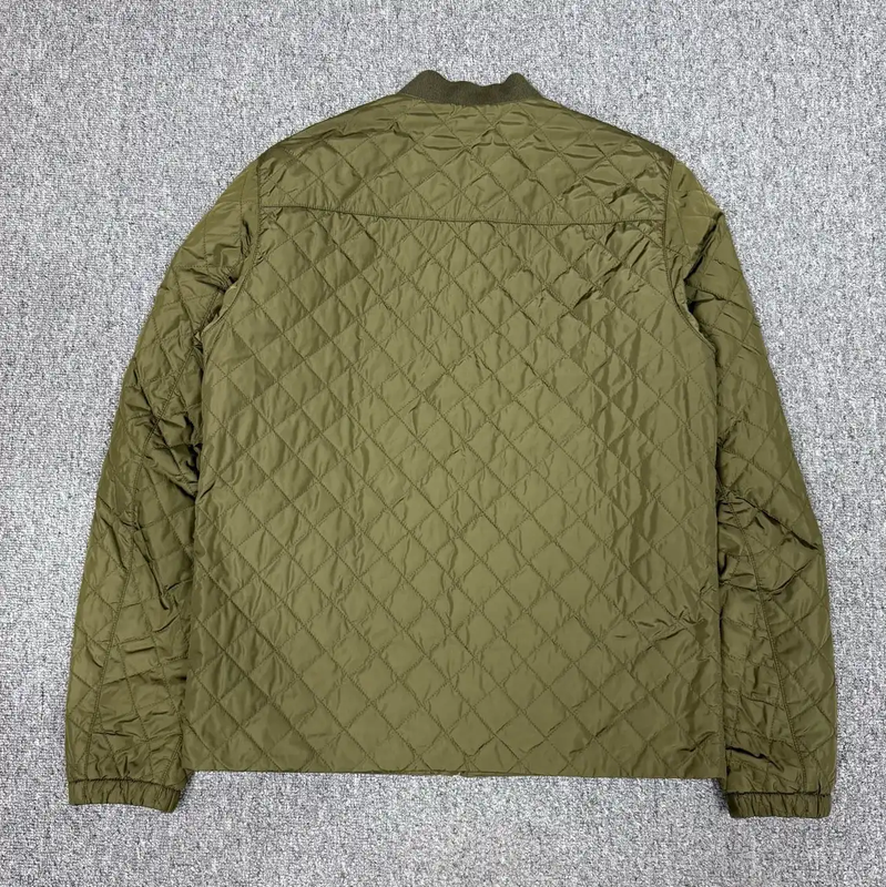 Prada Men's Olive Green Quilted Jacket