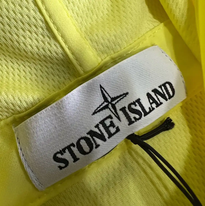Stone Island Yellow Cotton Hooded Jacket 0089
