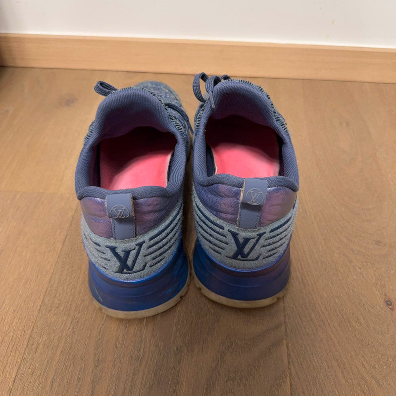 Louis Vuitton V.N.R Blue Knit Lifestyle Sneakers 0079
