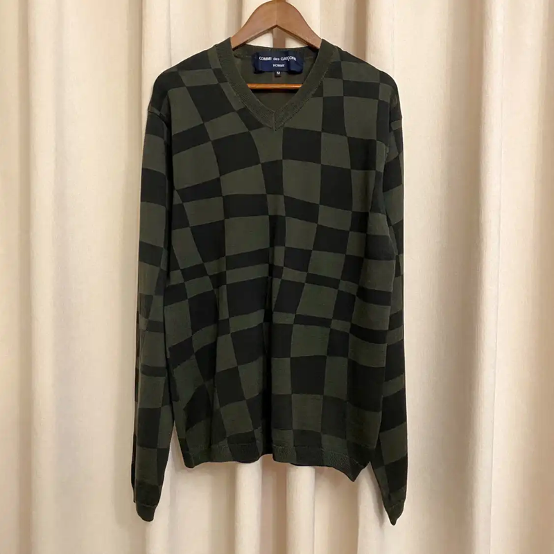 COMME des GARÇONS Men's Green Wool Top 0089