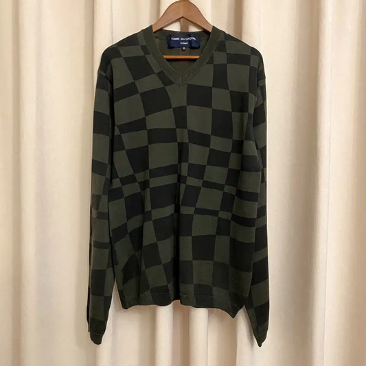 COMME des GARÇONS Men's Green Wool Top 0089
