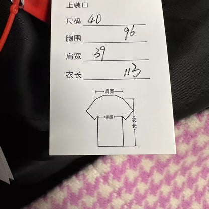 Balenciaga Houndstooth Long Blazer Coat