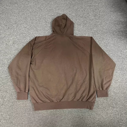 Balenciaga Brown Batwing Hoodie with Logo