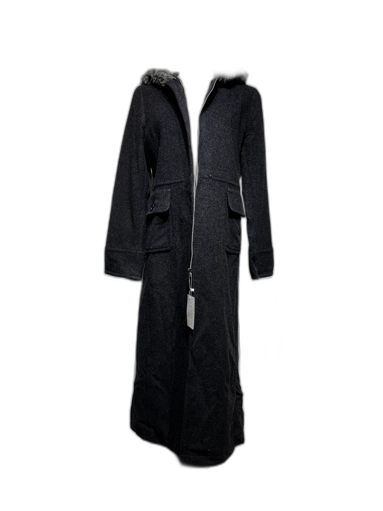 Vintage Prada Hooded Wool Coat