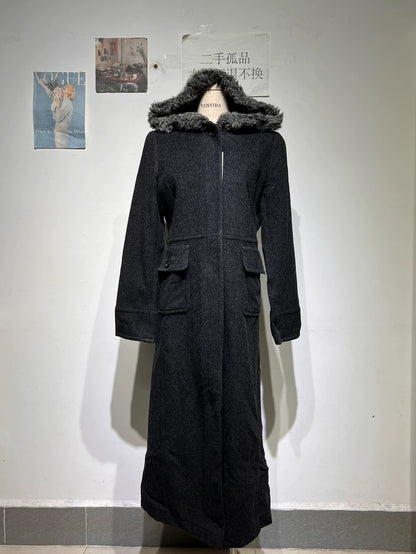 Vintage Prada Hooded Wool Coat