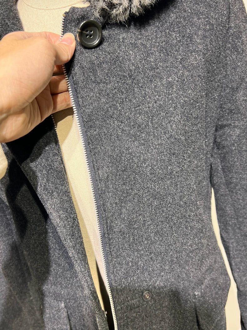 Vintage Prada Hooded Wool Coat