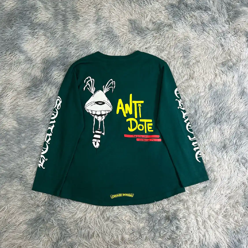 Chrome Hearts Green Cotton Sweatshirt for Men 0089