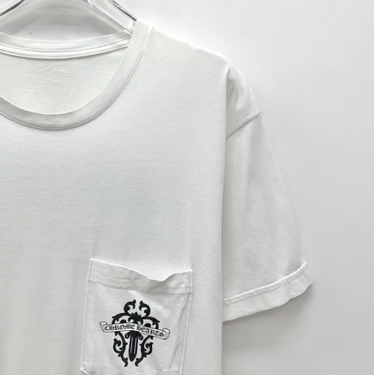 Chrome Hearts White Cotton T-Shirt for Men 0089