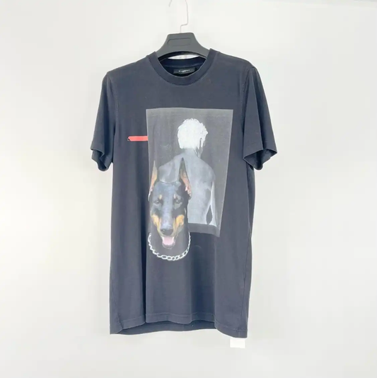 Givenchy Black Graphic Men's T-Shirt 0089