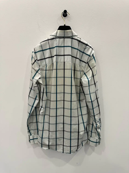 Acne Studios White Checked Long Sleeve Shirt