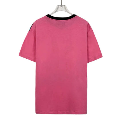 Pink Sequin Design Short Sleeve T-Shirt