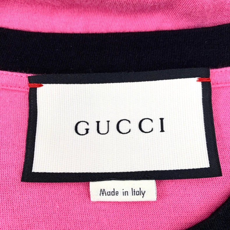 Pink Sequin Design Short Sleeve T-Shirt