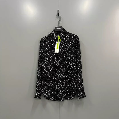 Saint Laurent Polka Dot Embroidered Shirt