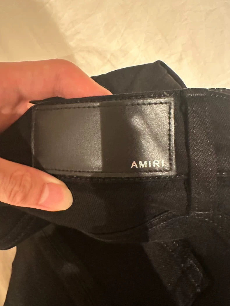 Amiri Ripped Black Denim Pants Size 32