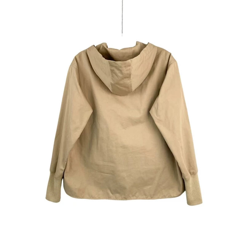 Loewe Cotton Hooded Short Trench Coat