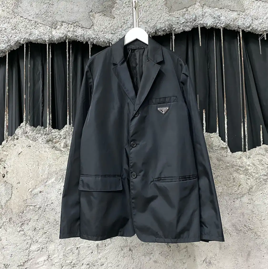 Prada Black Long Sleeve Coat for Men