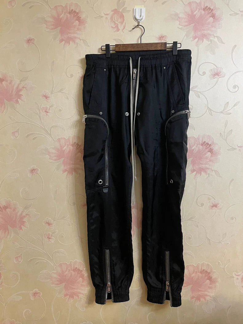 Rickowens Five-Zip Casual Pants