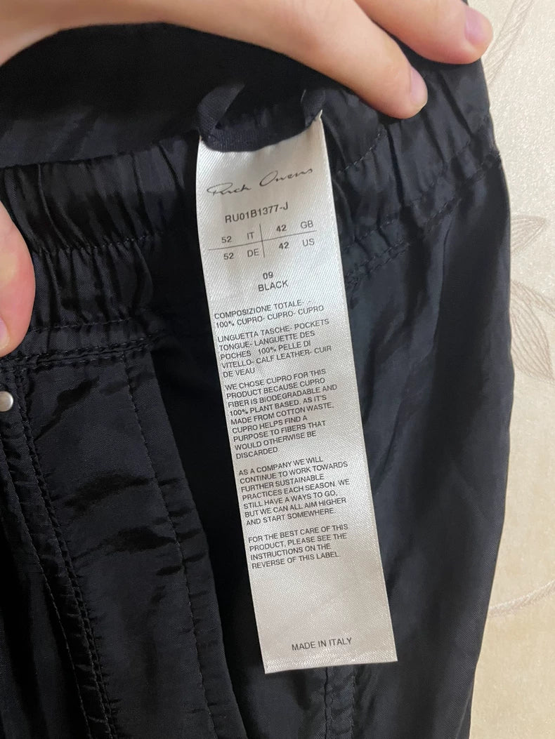 Rickowens Five-Zip Casual Pants