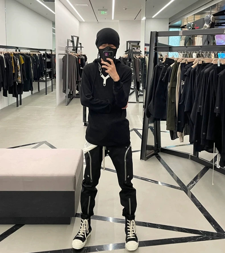 Rickowens Five-Zip Casual Pants