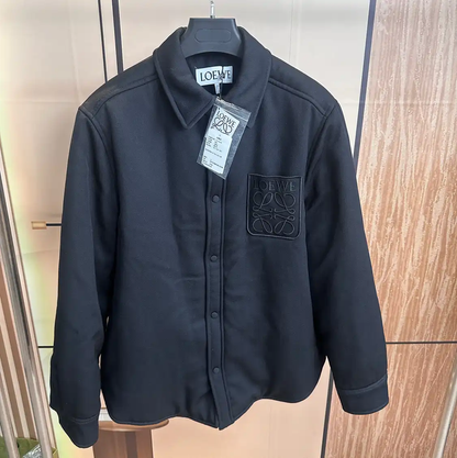 Loewe Black Long Sleeve Cotton Jacket 0089