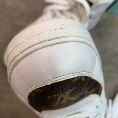 Louis Vuitton Brown Leather Fashion High-Top Sneakers 0079