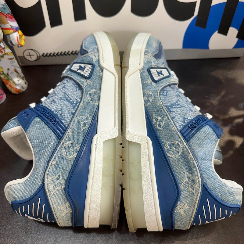 Louis Vuitton Blue Denim Low-Top Trainers for Men 0079