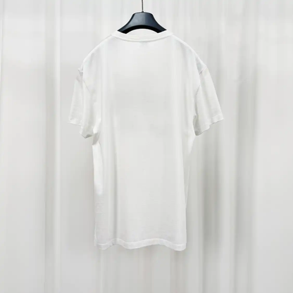 Loewe Embroidered Logo White T-Shirt for Men 0089