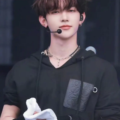 Loewe Black Cotton Hoodie for Men 0089