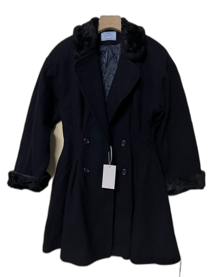 Prada Black Alpaca Wool Coat