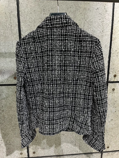 Chanel Woven Blazer Jacket Size 36
