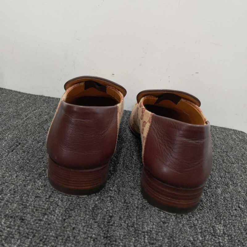 Gucci Khaki GG Horsebit Loafers for Men 0079