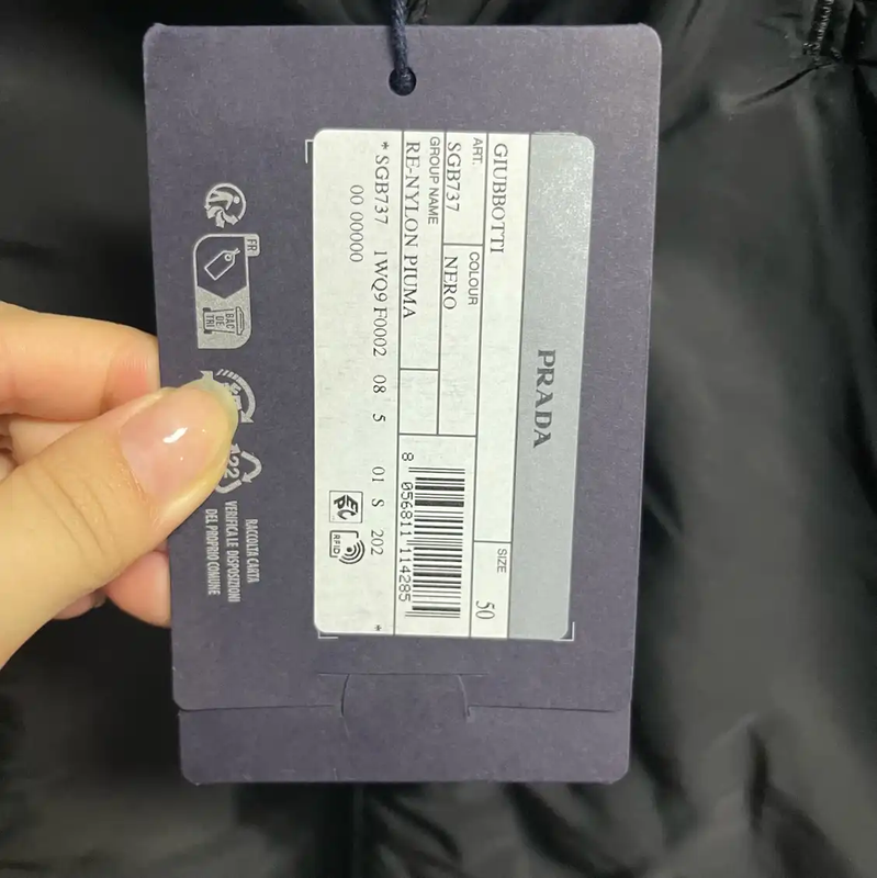 Prada Black Cotton XL Men's Jacket