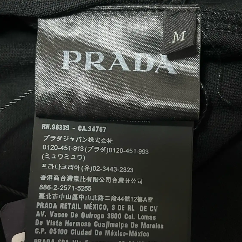 Prada Men's Black Cotton T-Shirt
