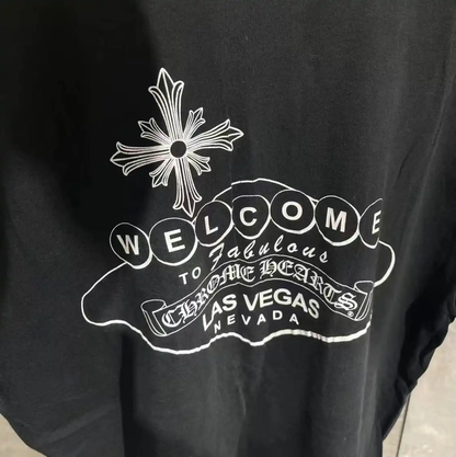Chrome Hearts Black Cotton T-Shirt for Men 0089