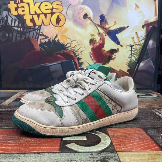 Gucci Screener Low Top Sneakers in Green 0079