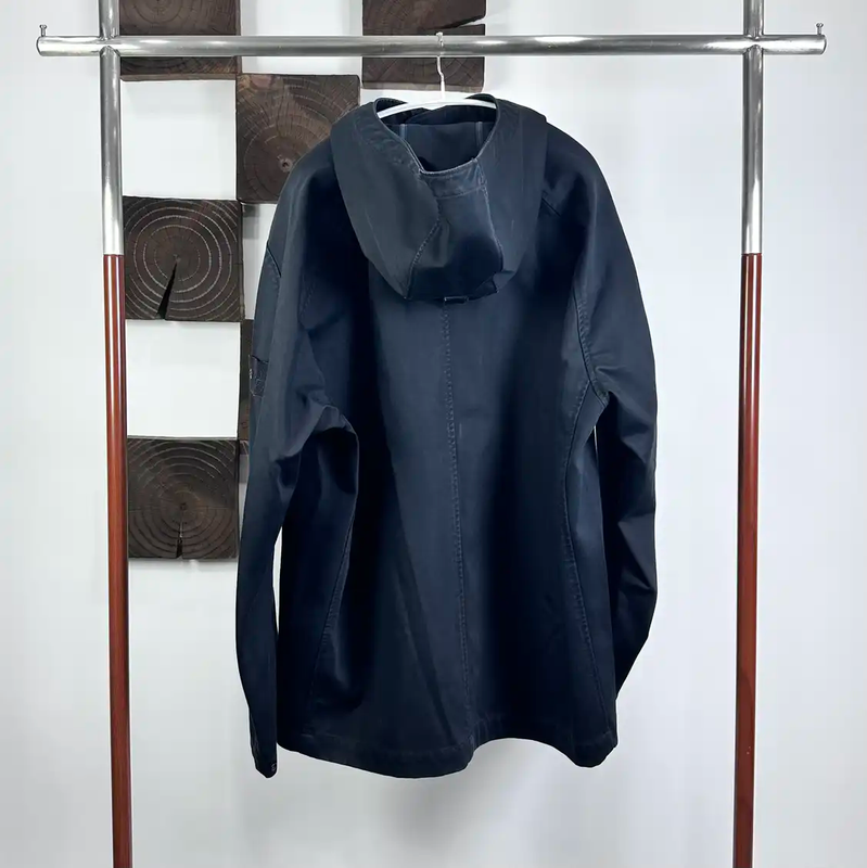 Stone Island Black Cotton Blend Jacket 0089