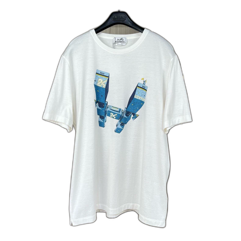 Hermes Robot Print Short Sleeve T-Shirt