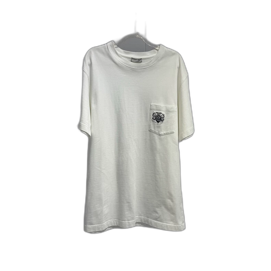 Dior x Stuss collaboration skull bee embroidery T-shirt