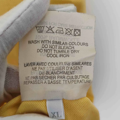 Prada Men's Yellow Cotton Polo Shirt